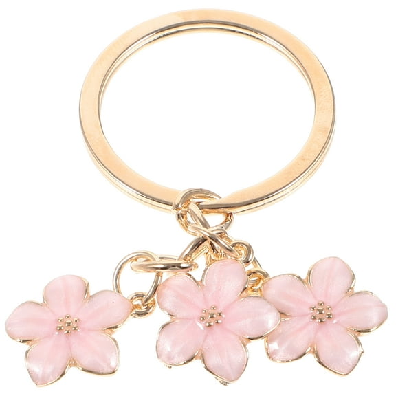 Raindrops  Backpack Pendant Bag Wallet Keychain Cherry Charm for Purse Pink