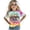 Y15-Multicolour4, variant on YUQIN Soft T Shirts Birthday Girl Shirt Kids Toddler Girls Tie Dye T-Shirt Birthday Party Outfits Short Sleeve Crewneck Tees Summer Tops Dressy Casual Shirts