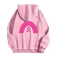 thumbnail image 5 of Breast Cancer Awareness Hoodies for Women 2025 Pink Ribbon Zip Up Graphic Hooded Sweatshirt with Pockets Jackets Coat, 5 of 7