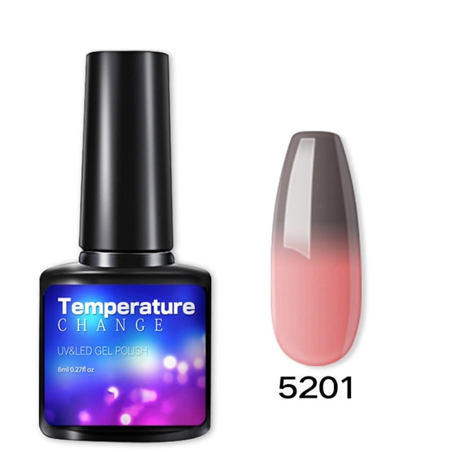 Gel de uñas transparente para esculpir uñas, para manicura, cambio de temperatura, fototerapia, herramienta de pegamento para esmalte de uñas, 8 ml