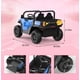 thumbnail image 4 of QinaQin Camión de volteo eléctrico infantil de 24V para 2 pasajeros, tracción 4WD, control remoto, caja basculante eléctrica, pala, luces LED y música, hasta 5 MPH, 4 of 8