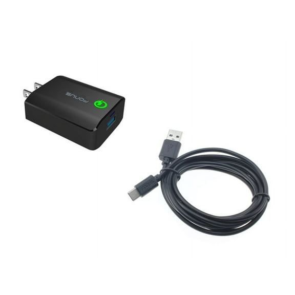 18W Fast Home Charger for Samsung Galaxy A14 5G Phone - 6ft USB Cable Type-C Quick Charge Travel Wall Power P9X Compatible With Galaxy A14 5G Model