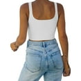 thumbnail image 6 of Women’s Sexy Square Neck Double Lined Seamless Sleeveless Cropped Tank Yoga Crop Basic Tops 2024, 6 of 6