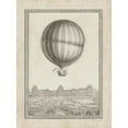 thumbnail image 2 of James, Christopher 25x32 White Modern Wood Framed Museum Art Print Titled - Balloon Over Paris, 2 of 4