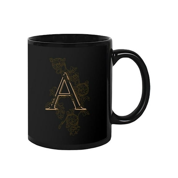 Vintage Letter A Design Mug Unisex's -Image by Shutterstock