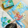 thumbnail image 3 of Melissa & Doug World Map Jumbo Jigsaw Floor Puzzle (33 pcs, 2 x 3 feet) - FSC Certified, 3 of 10
