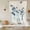 Blue Beige, variant on Navy Blue Floral Balloon Curtains for Windows, Bedroom Curtains 54 Inch Length, Spring Flowers Rustic Butterfly Tie Up Curtains Panels Thermal Insulated Bathroom Curtains Window 42"x54"