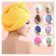 thumbnail image 2 of Toalla de microfibra para el cabello para mujer, de secado rápido, color azul, tipo turbante, suave y absorbente, 60x20cm., 2 of 4