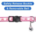 thumbnail image 4 of Campana de seguridad con cuello de gato Pawtitas Halloween Pink Skulls Glow, 4 of 8