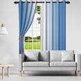 thumbnail image 3 of Lfeey Blue Ombre Blackout Curtains, Thermal Insulated Curtains for Bedroom, 42x63inch, 2 Panels Set, 3 of 6