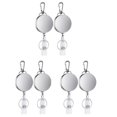 thumbnail image 1 of 6Pcs Retractable Pull Key Ring ID Badge Lanyard Name Tag Card Holder Reel Belt, 1 of 7