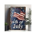 thumbnail image 6 of 1pc Patriotic Welcome Tin Sign - American Heart Design Metal Wall Art, 8x12 Inch Rustic Home Decor 4th Of July, Family Gatherings & Entryway, No Electricity Needed, Easy Wall-Mounted Installation, 6 of 13