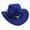 A10-Blue, variant on Toddler Cowboy Hat, Felt Cowboy Hats for 1-15, Western Cowgirl Costume for Kids, Boy and Girl Khaki 3-8 Years