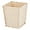 Cream, variant on mDesign Woven Square Trash Can Wastebasket, Garbage Container Bin - Brown