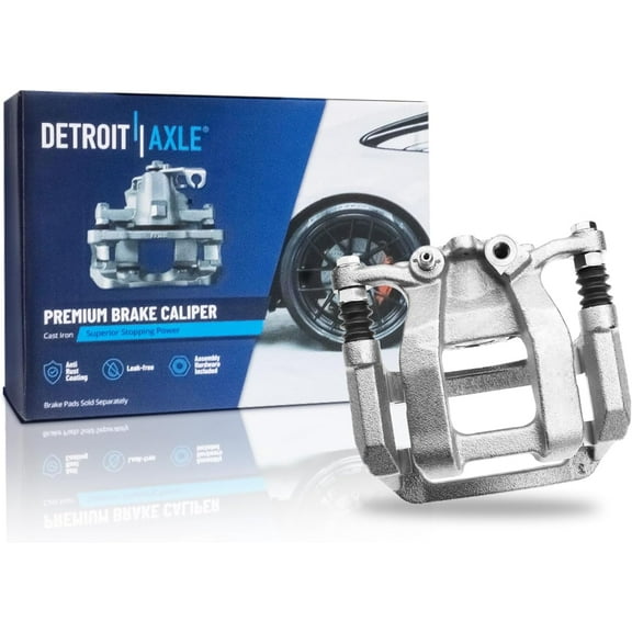 Detroit Axle - Rear Left Brake Caliper for Chevy Blazer Traverse Limited Buick Enclave Cadillac XT5 XT6 GMC Acadia, Driver Side Disc Brake Caliper with Bracket Replacement