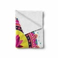 thumbnail image 2 of Lotus Flower Soft Flannel Fleece Throw Blanket, Circular Mandala Inspired Motif a Pinkish Blossom Boho, Cozy Plush for Indoor and Outdoor Use, 70" x 90", Multicolor, by Ambesonne, 2 of 6