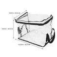 thumbnail image 2 of LEORX Home Organization Clear Bag Black PVC 1Pcs Book Storage Box, 2 of 8