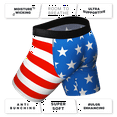 thumbnail image 4 of The Mascot - Shinesty American Flag Ball Hammock Boxer - Long Leg  Medium, 4 of 4