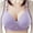 Purple, variant on Comfort Fit Smoothing Bra Women's Striped Bra Wire Free Underwear One-Piece Bra Everyday Underwear