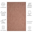thumbnail image 5 of SAFAVIEH Courtyard Morven Chevron Stripes Indoor/Outdoor Area Rug, 9' x 12', Red/Beige, 5 of 9