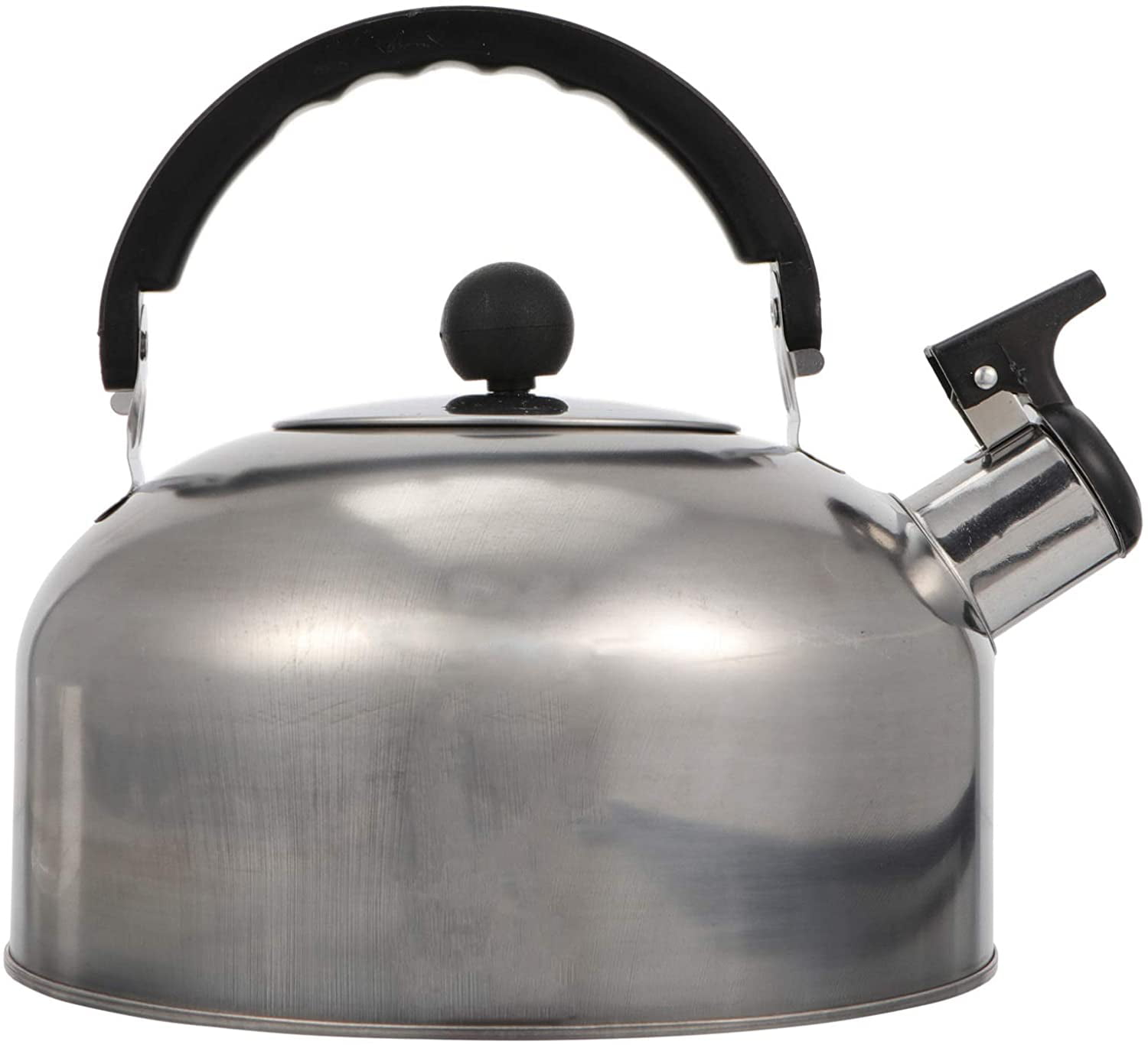 Tea Kettle Stove-top Stainless Steel Hot Water Kettle with Ergonomic Handle 3.7 Liter Whistling Teakettle 