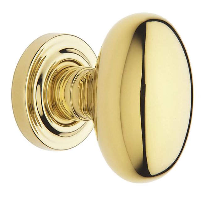 Baldwin 5025003PRIV Estate Knob Privacy Set, Polished Brass