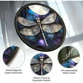 thumbnail image 2 of Lunar Glow Dragonfly Stained Glass Sun Catcher, Wall Hanging Colored Decor Room Outdoor Window Decor, Halloween, Christmas Hanging Ornament Mother Day, 2 of 5