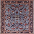 thumbnail image 1 of Ahgly Company Indoor Square Mid-Century Modern Dark Gray Oriental Area Rugs, 8' Square, 1 of 6