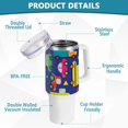 thumbnail image 4 of SKYSONIC Insulated Tumblers with Lids and Straws Handles 40oz Water Bottle Vehicle Car Truck Cartoon Travel Mug Reusable Stainless Steel Thermos Vacuum, 4 of 7