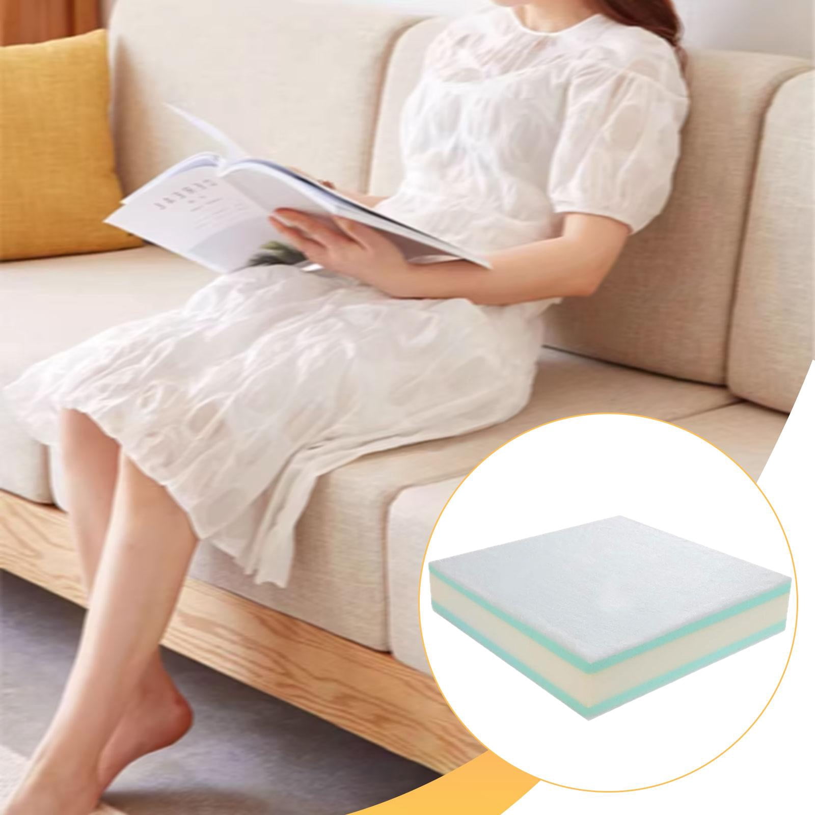 Dualoai Couch Cushion Replacement Attachment Easy to Install Soft Upholstery Cushion 56cmx56cmx15cm