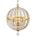 thumbnail image 2 of 3 Light Chandelier In Traditional And Contemporary Style 14 Inches Wide By 19.75 Inches High     -Traditional Installation Crystorama Lighting, 2 of 7