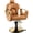 Brown, variant on KIGOTY Barber Chair Reclining Salon Chair for Salons and Barbershops Modern Styling Chair Adjustable Barber Chair for Professional Haircuts, Purple