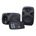 thumbnail image 1 of Ultra compact portable PA system w/2 speakers w/Bluetooth & 8-channel powered mixer w/(2x) 2 18 Foot Speaker Cables, 1 of 3