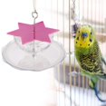 thumbnail image 1 of braveheart Parrot Cage Feeder Bird Intelligent Toy Multilayer Hanging Bird Toy Box Acrylic Hexagon Feed Box, 1 of 6