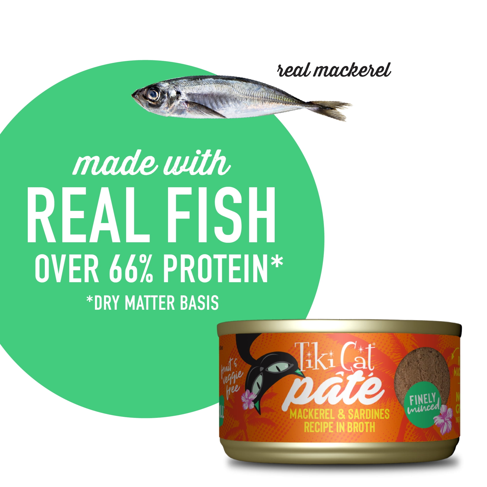 (2 pack) Tiki Cat Grill Pate, Sardine & Mackerel, 2.8 oz. Can
