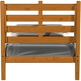 thumbnail image 6 of Camaflexi Mid Century Slat Bed Solid Wood Bed Frame with Headboard, Twin, Castanho, 6 of 7