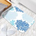 thumbnail image 5 of Blue Beach Luxury Flannel Bathroom Mats 16x24, Beach Coastal Extra Soft and Absorbent Non-Slip Shower Rug for Bathroom Floor, 5 of 9