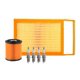 thumbnail image 1 of Kit De Bujías Platino, Filtro De Aire Y Filtro De Aceite 6 PIEZAS Afinación Sin Aceite Compatible con 700 2015 A 2017 Ram L4 1.6L, 1 of 3