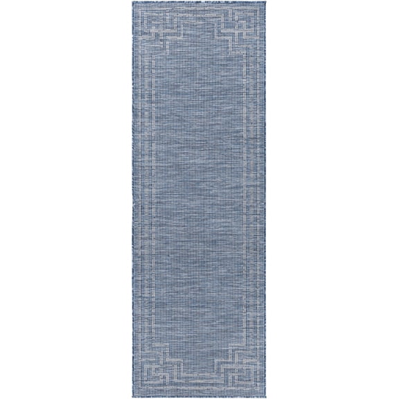 BoutiqueRugs Corlette Traditional Runner Rug - Outdoor Safe - Blue - 2'6" x 7'3" Runner