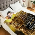thumbnail image 5 of Nephew Blanket from Aunt, Nephew Gifts from Aunt, Lion Blanket for Nephew, Nephew Birthday Graduation Soft Flannel Throw Blanket 50"x 60", 5 of 5