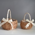 thumbnail image 4 of Esho Rattan Basket Woven Hanging Storage Basket,Picnic Wedding Gift Flower Fruit Plant Seagrass Pot, 4 of 6