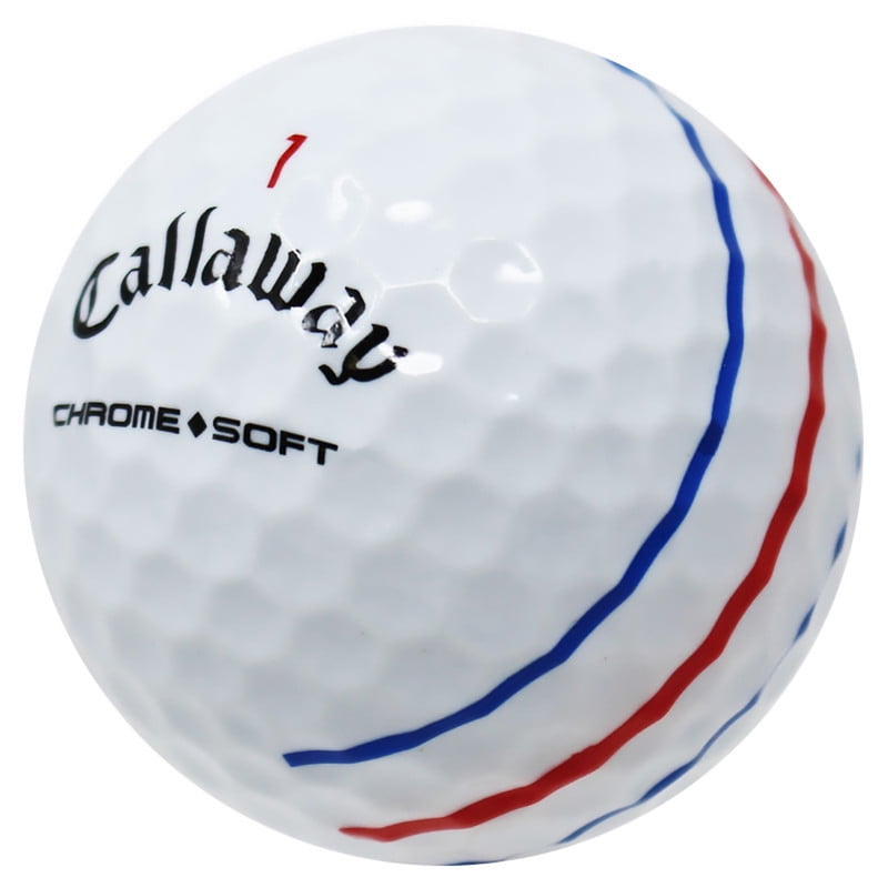 Pre-Owned Callaway Chrome Soft Triple Track Golf Balls, Mint / AAAAA Condition, 100 Count, by Reload