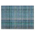 thumbnail image 2 of Addison Rugs Chantille Indoor/Outdoor Transitional Plaid Teal Washable Rectangle Rug, 1'8" x 2'6", 2 of 6