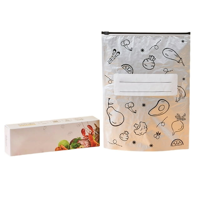TIELUTT Reusable Food Storage and Preservation Slider Bags with A Stand Up Bottom Small Snack Bags Silicone Food Storage Bags Silicone Food Bags Kitchen Toaster Bags Top of Fridge Storage Organizer