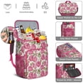 thumbnail image 5 of Travel Cooler Bag - Pioneer Flower Floral Print Pattern Camping Beer Cooler Backpack with Bottle Opener- Waterproof Insulated Picnic Backpacks - Cooler Bag for Beach, 5 of 6