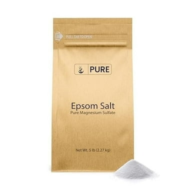 Pure Original Ingredients Epsom Salt 5 lb Pure Magnesium Sulfate, Soaking Solution