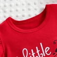 thumbnail image 5 of XZNPDUCQ Toddler Girls Summer Little Hero Short Sleeve Letter T Shirt Top Elastic Casual 2Pcs Outfits Cartoon Print 2PCS Set kids For 6 12 18 24 Months 2T 3T 4T 5T Dailywear Red，9-12 Months, 5 of 8