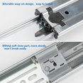 thumbnail image 4 of GHSDFBB Soft Close Drawer Slides 22 Inch Heavy Duty Drawer Slides 1 Pair-Full Extension Drawer Slides Ball Bearing Slides for Cabinets, 100 LB Capacity, 4 of 7