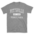 thumbnail image 1 of Pottsville Pennsylvania Classic Established Men's Cotton T-Shirt, 1 of 1
