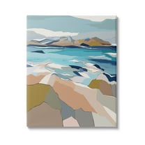 Stupell Industries Rocky Ocean Shore Beach Landscape Graphic Art Gallery Wrapped Canvas Print Wall Art, Design by Nikita Jariwala